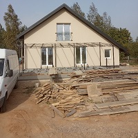 Изготовление террасы с навесом к дому 2,7