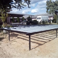 Завершение сварочных работ каркаса террасы 1,7